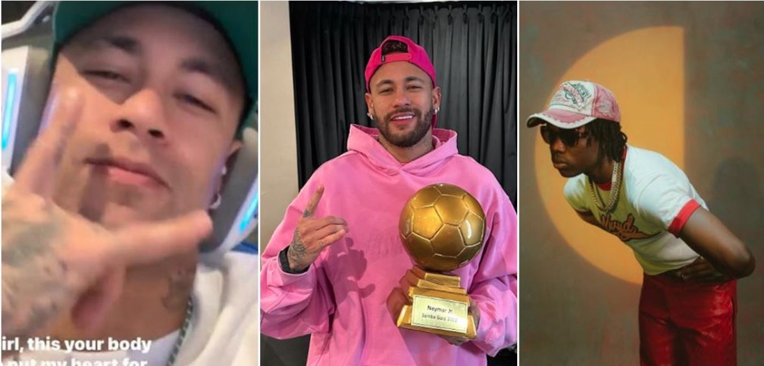 Tunde Ednut, Others React As PSG Star, Neymar Jr Chills Off With Rema’s Song ‘Calm Down’