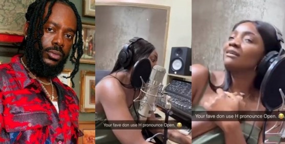 Viral Video Of Adekunle Gold Tackling Simi In The Studio Stirs Reactions
