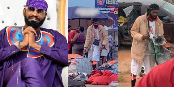 Actor Sylvester Madu Finally Reacts To Viral Video Of Him Selling Okrika At Enugu Market
