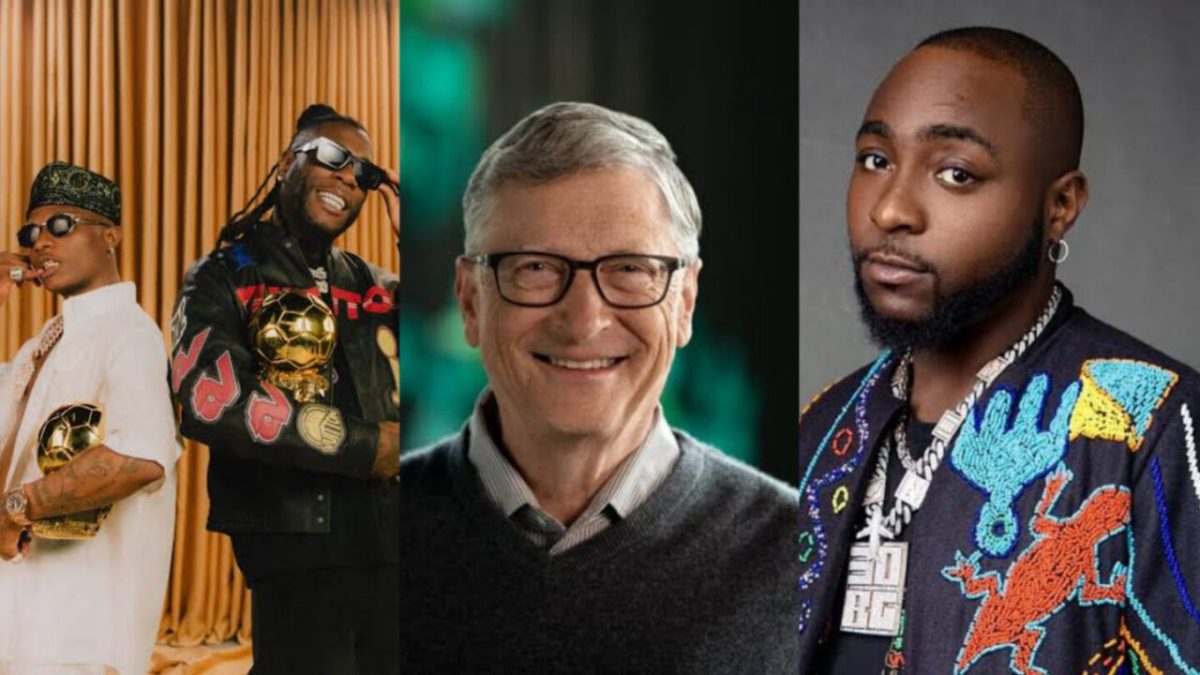 Billionaire Bill Gates Sparks Debate On The Popularity Of Wizkid, Davido & Burna Boy