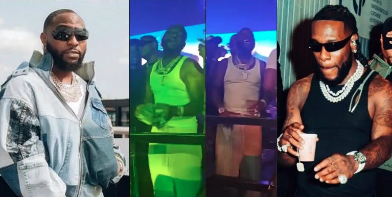 Davido Causes A Stir As He Sings Passionately To Burna Boy’s Song (Video)