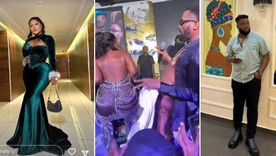 Destiny Etiko Twerks And Whine Waist For D’banj At Cubana Chiefpriest’s Launch (VIDEO)