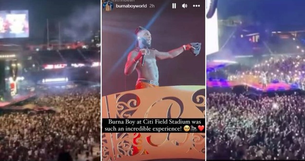 “Another One”: Burna Boy Makes History, Sells Out 41K CitiField, New York Stadium, U.S Celebs Attend